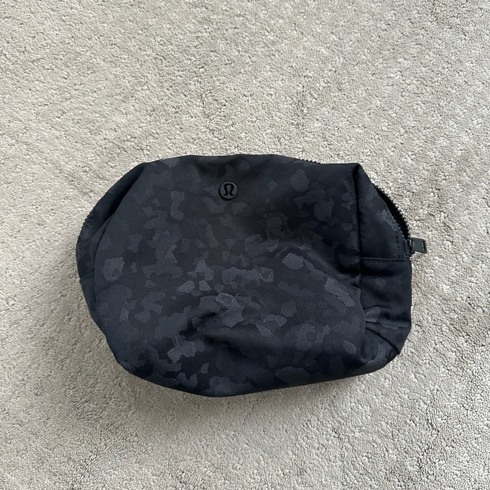 Lululemon Athletica Black Cosmetic Bag